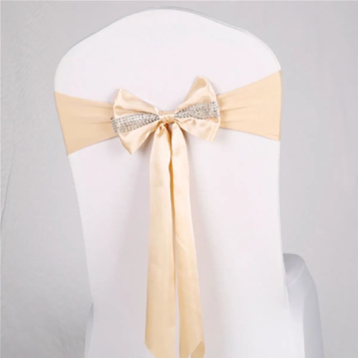 Wewoo Ceinture pour Chaise Élastique - Champagne