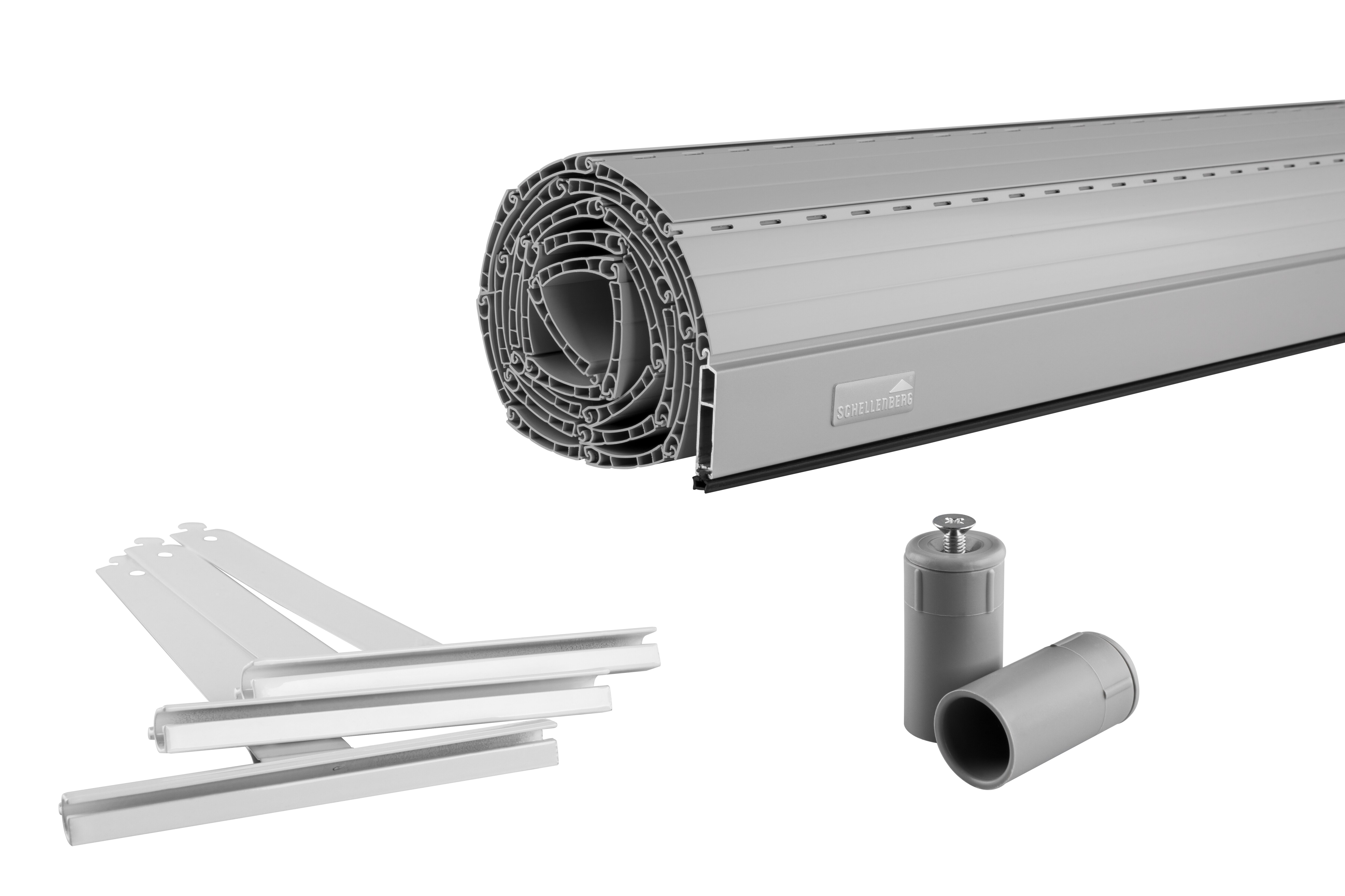 Schellenberg Rolladenpanzer PVC Mini, 120 x 140 cm, grau