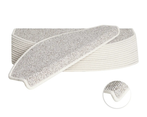 Mistral beige trapmattenset, 28x65 cm, 15-delig