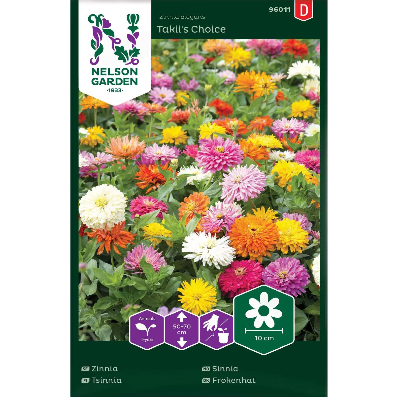 Zinnia elegans 'Takii's Choice' Sinnia Takii's Choice
