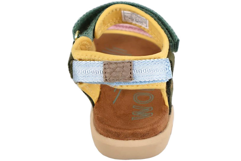 WODEN CIRKELINE SANDAL I MULTI FARVER.