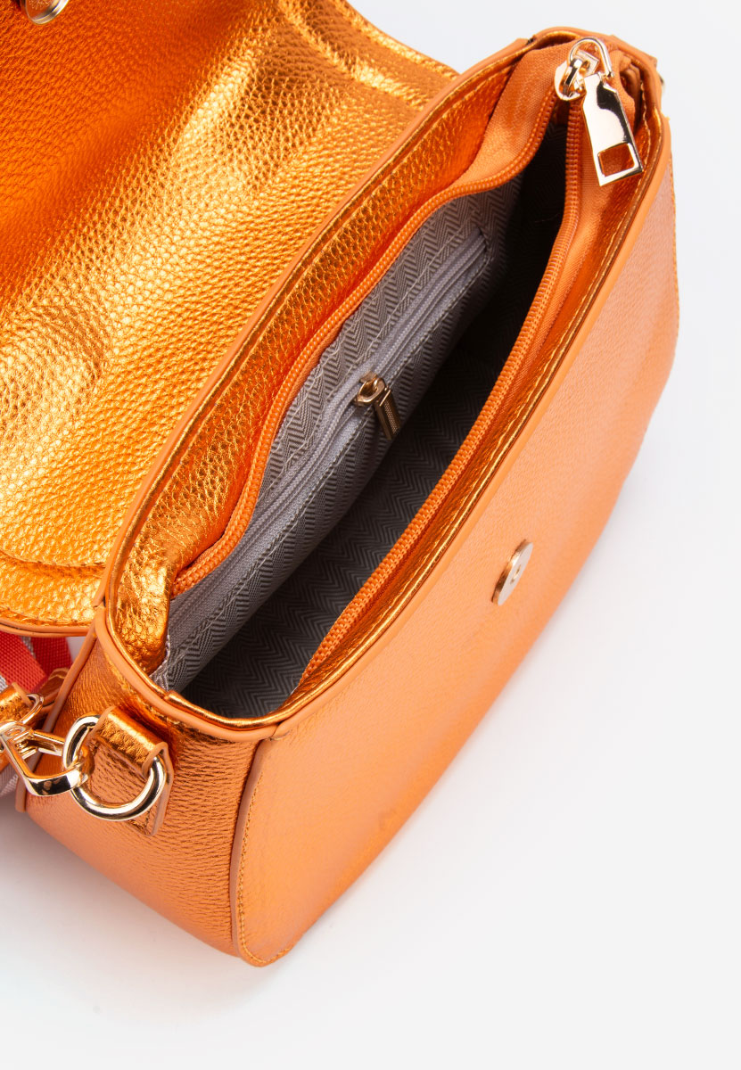 Sac bandoulière femme orange Julima