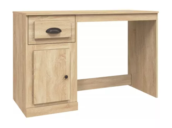 Bureau avec tiroir chêne sonoma 115x50x75 cm bois d'ingénierie
