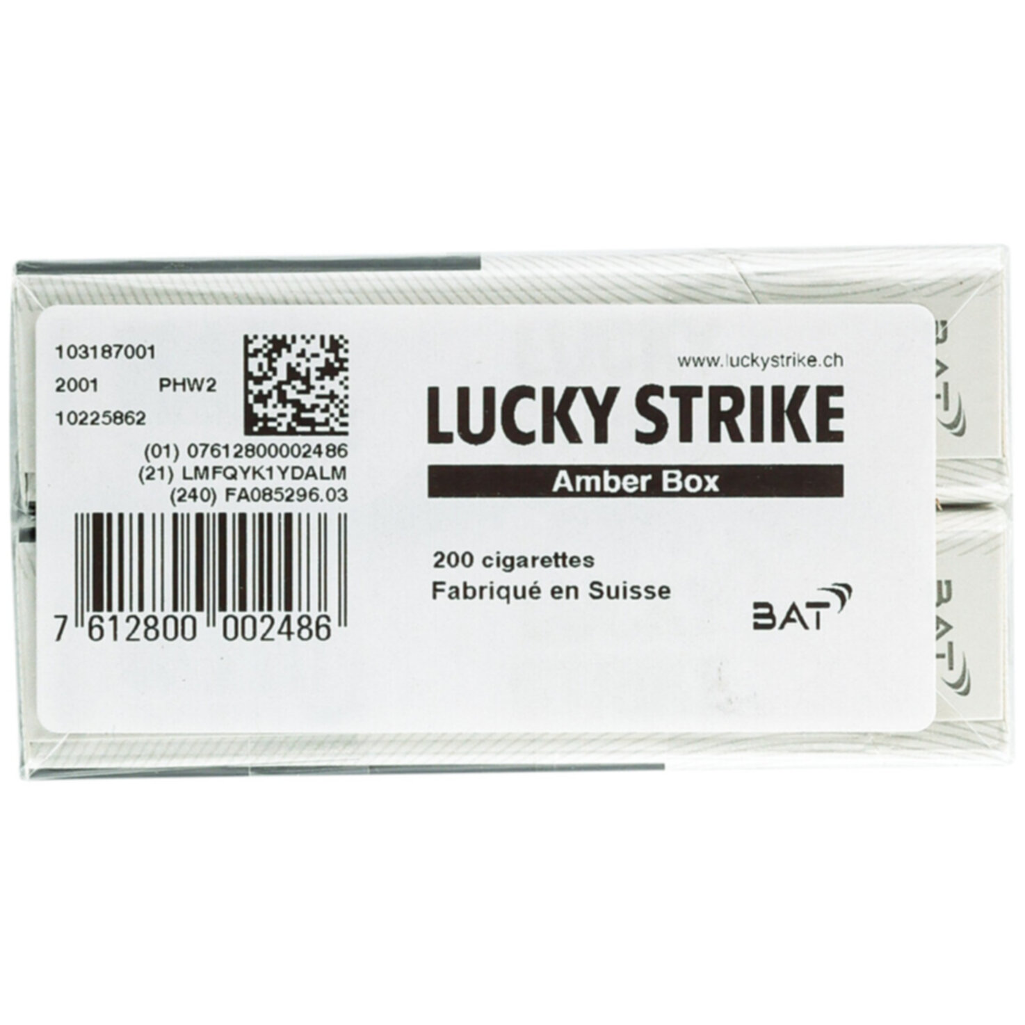Lucky Strike Zigaretten Original Amber Box Stange