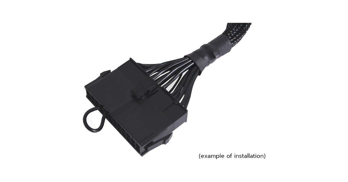AlphacoolCore ATX 24-Pin  stekker  (Zwart)