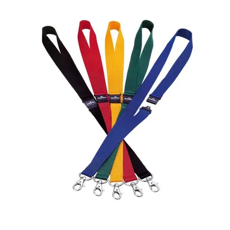 Durable 813707 Textilband 20 mit Sicherheitsverschluss, Länge 44 cm, dunkelblau