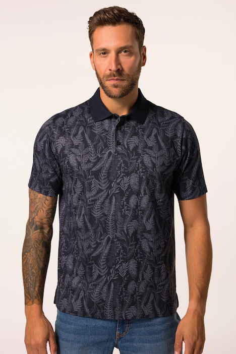 Poloshirt, Halbarm, Jersey, floraler Print, bis 8 XL