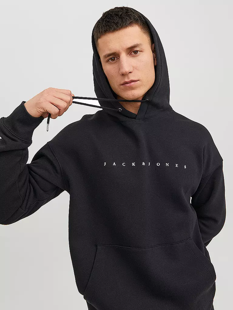 JACK & JONES Kapuzensweater - Hoodie JJESTAR schwarz