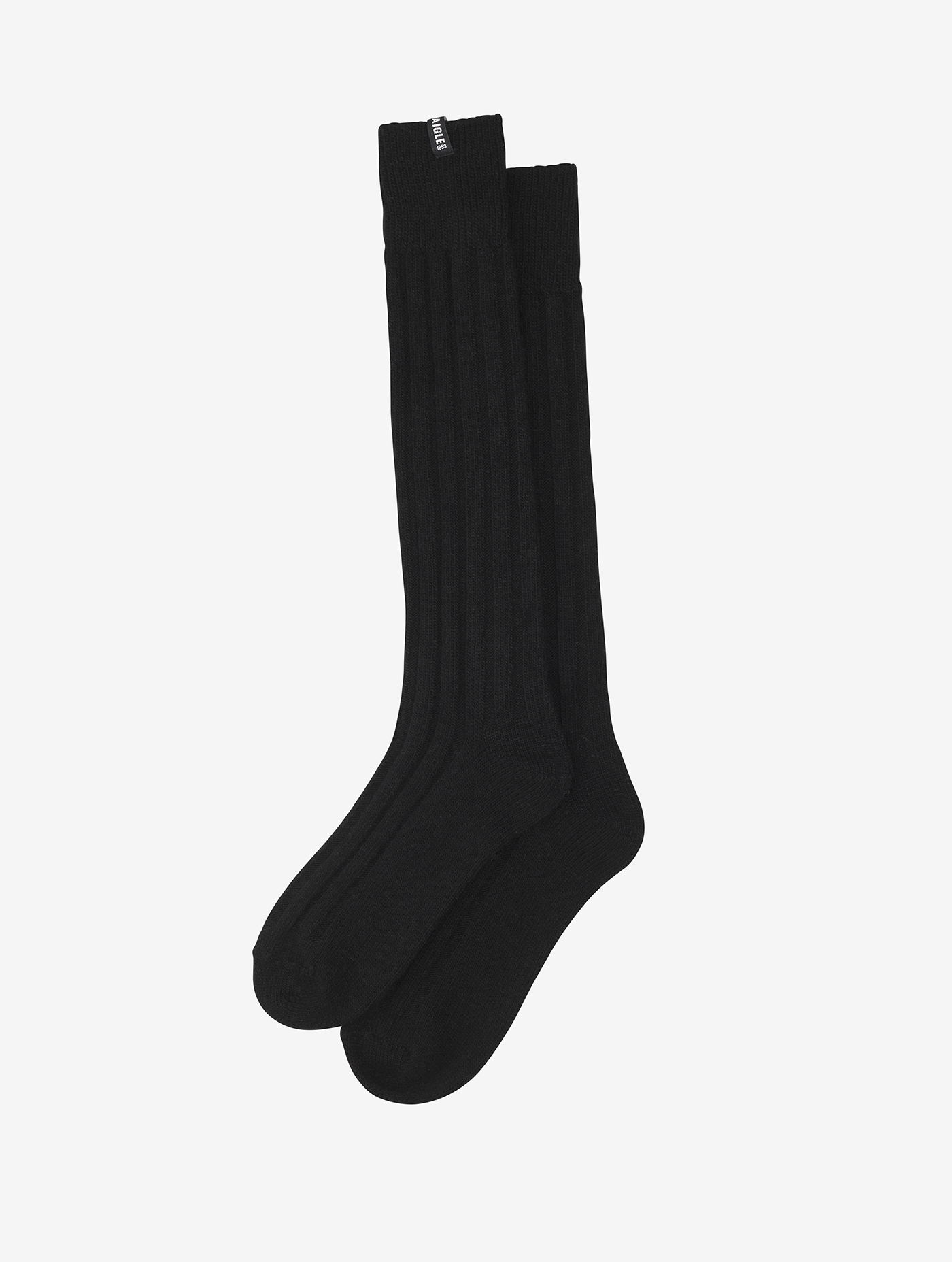 Chaussettes longues en laine NOIR