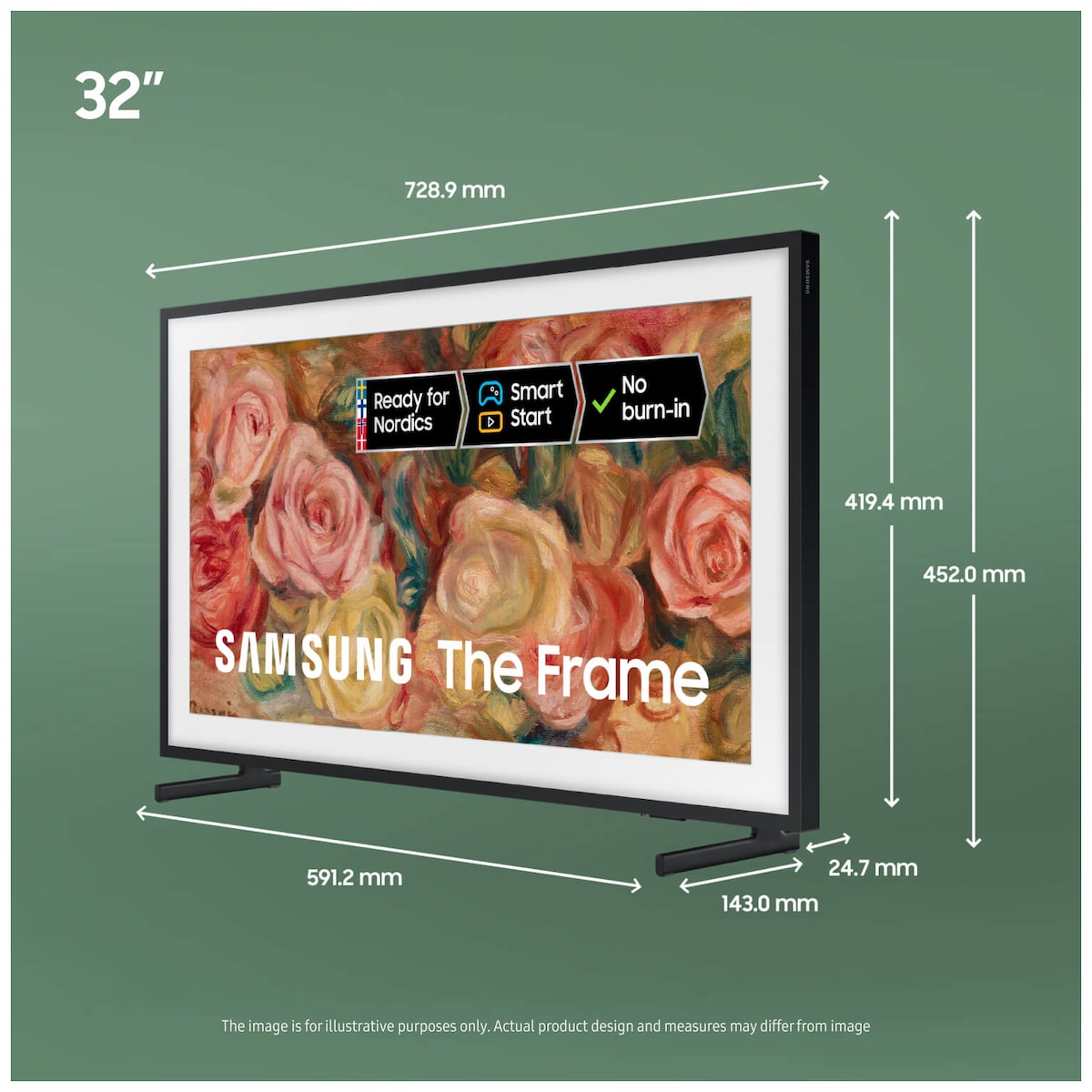 Samsung 32” LS03B The Frame Full HD QLED Smart TV (2023)