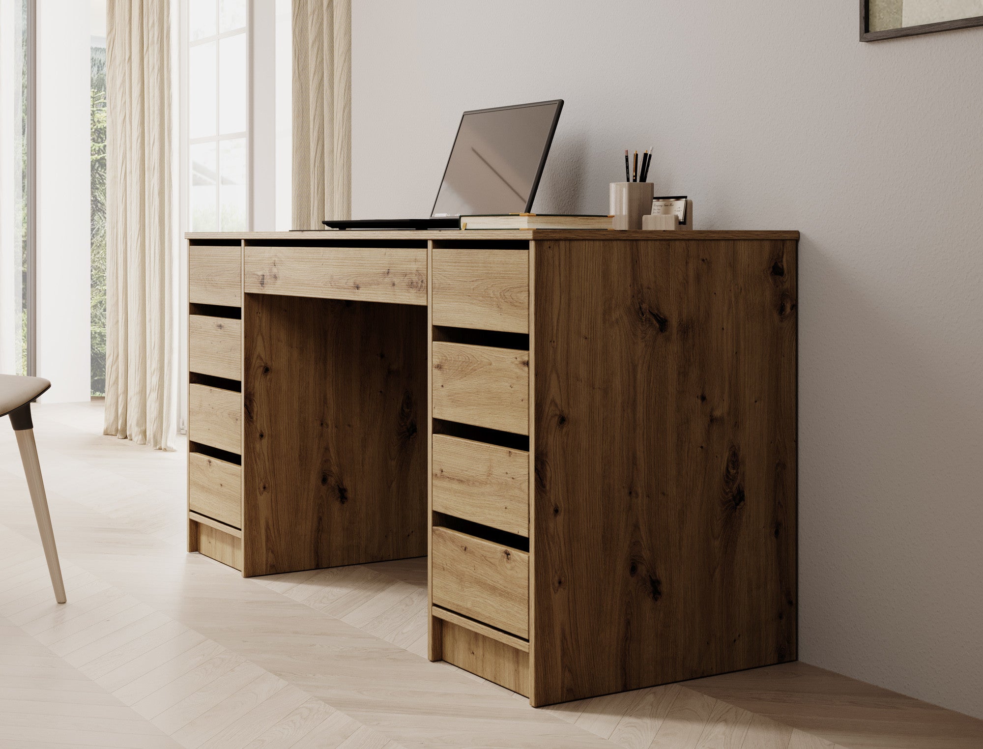 Avio 2 - Bureau - Eiken - 154x55 cm