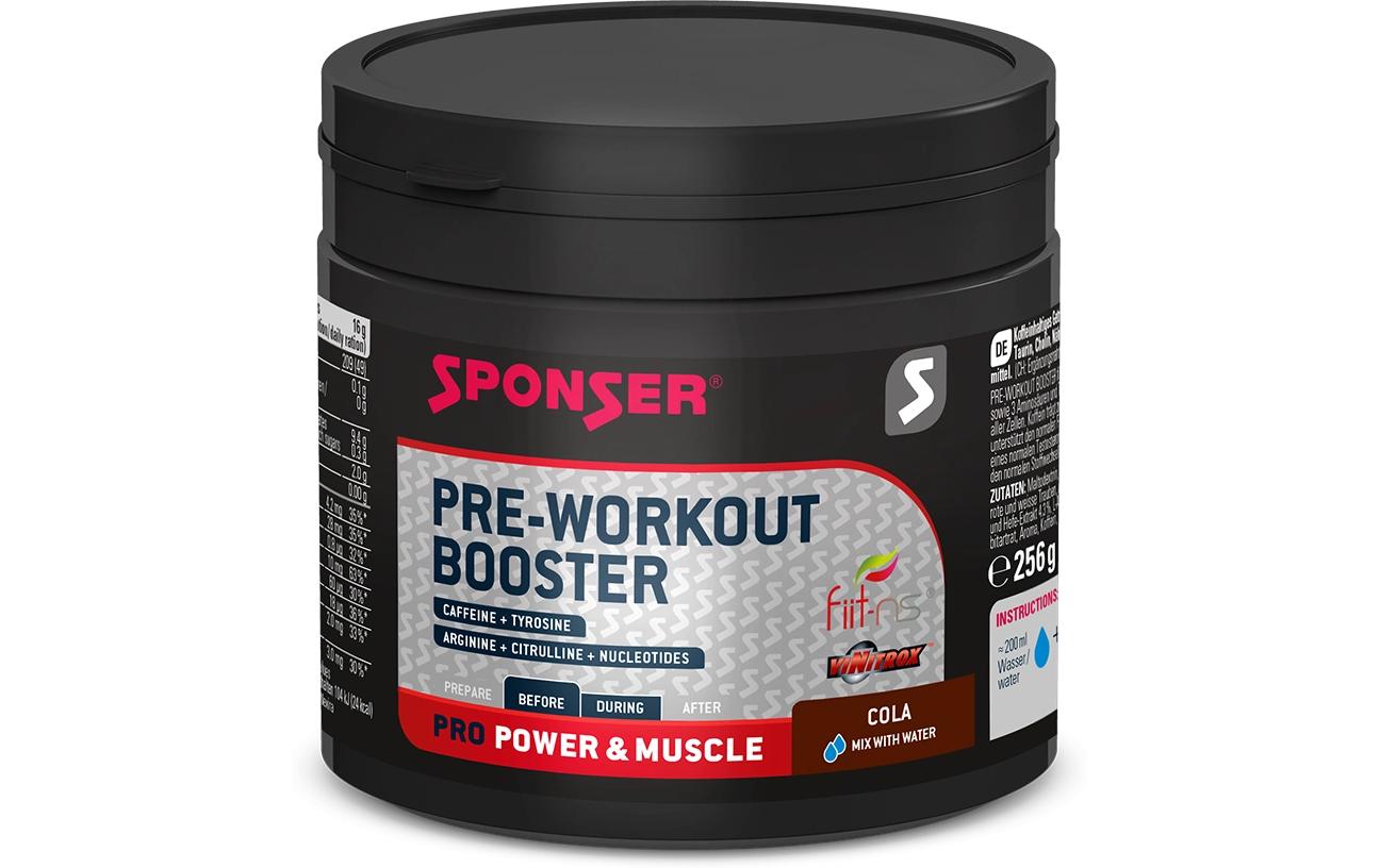 Pulver Pre-Workout Booster Cola 256 gKoffeinhaltiges Getränkepulver