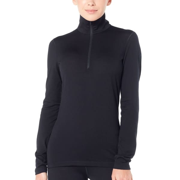 T-shirt thermique ICEBREAKER 200 OASIS LS HALF ZIP W BLACK
