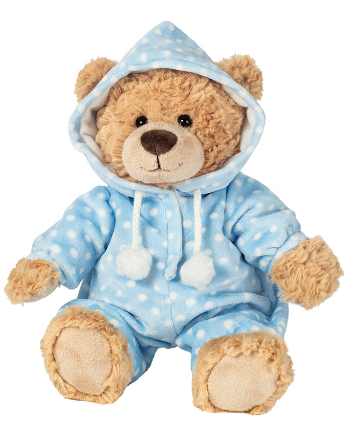 Kuscheltier Schlafanzugbär (30cm) in blau