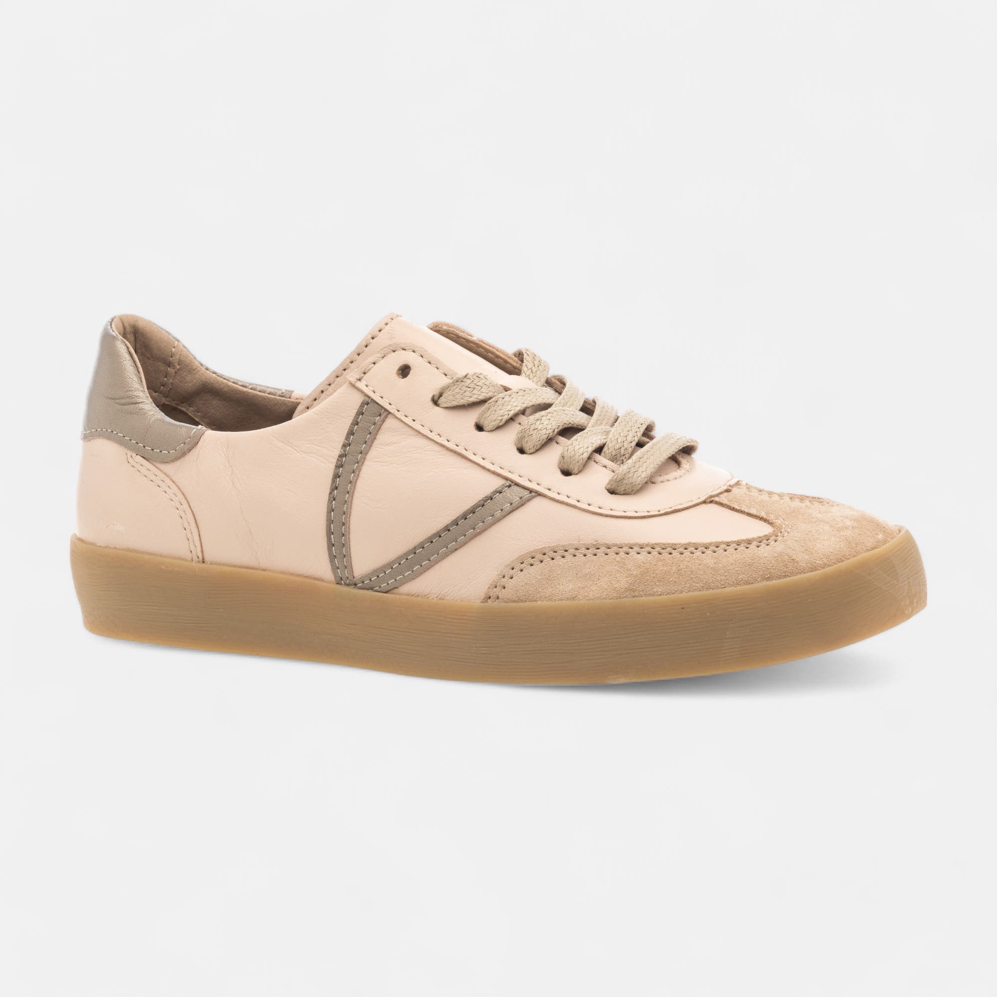 Baskets basses Femme en cuir neutre