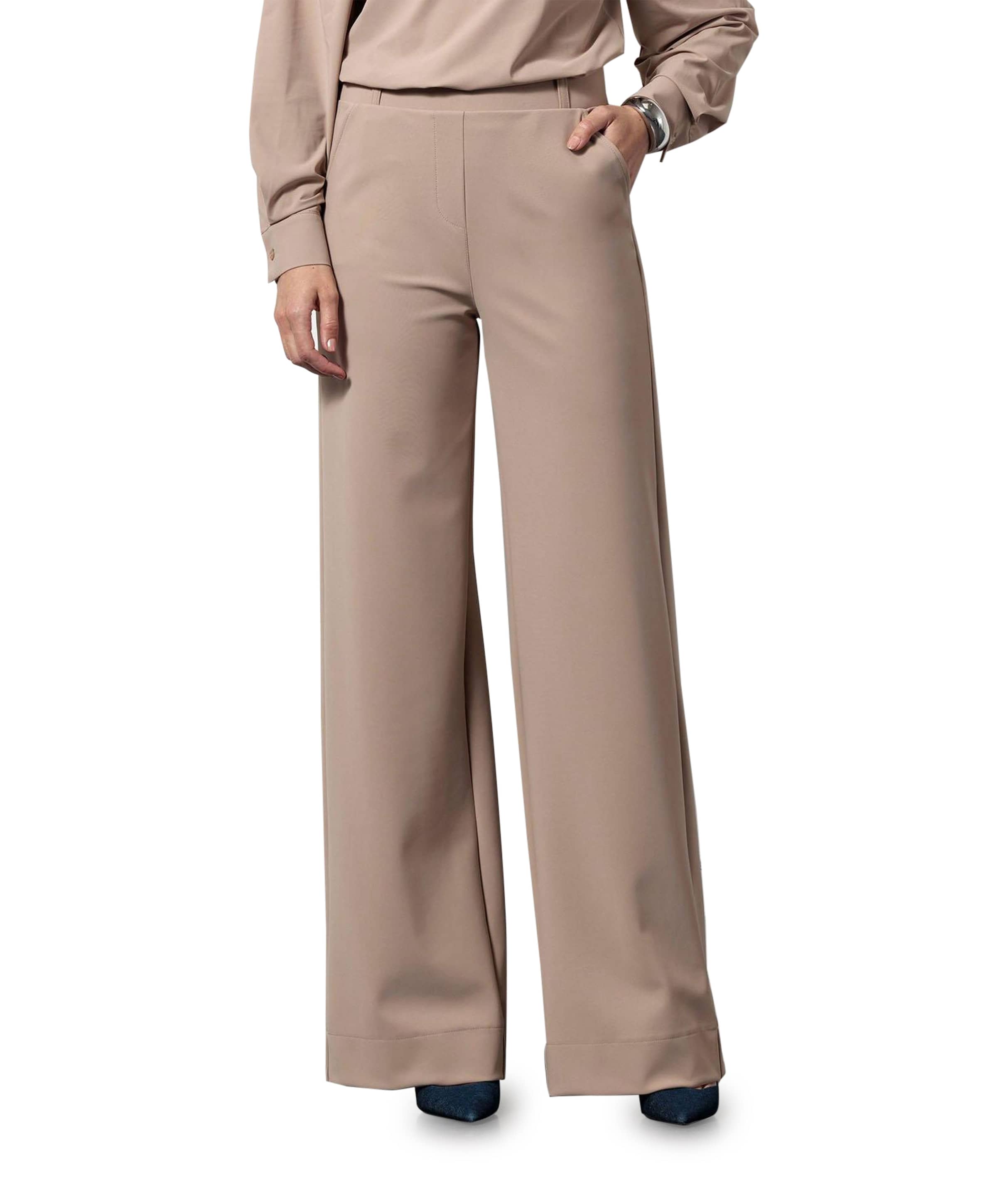 Studio Anneloes Lexie LONG bonded dames broek beige