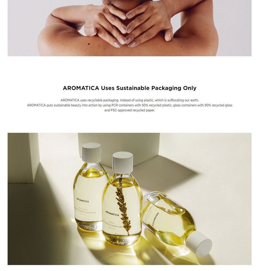 AROMATICA - Ontwakende Lichaamsolie Pepermunt & Eucalyptus