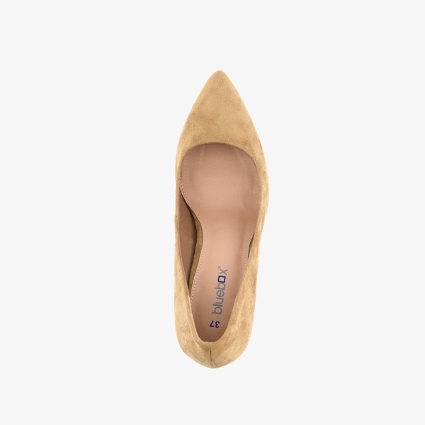 Blue Box dames pumps beige/taupe met puntneus