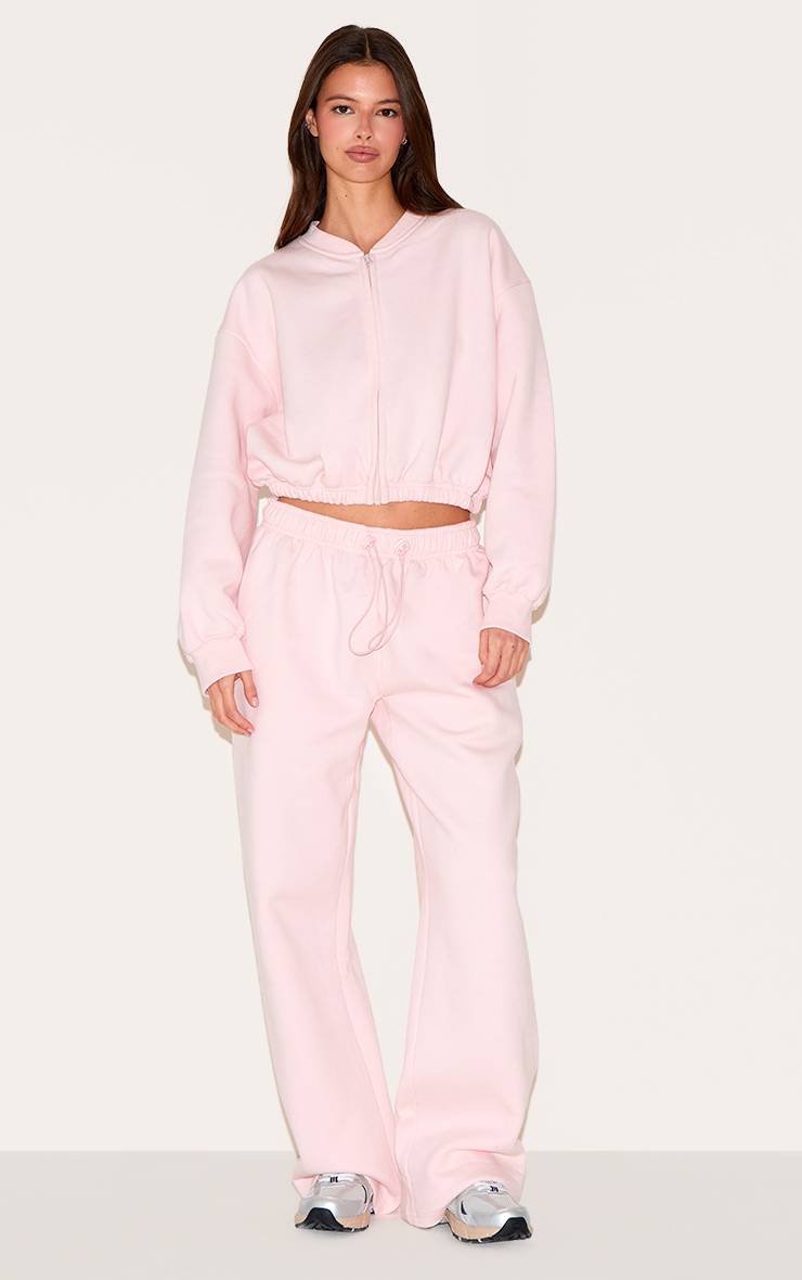 Rose Bébé Joggers Oversize À Ourlets À Cordon De Serrage