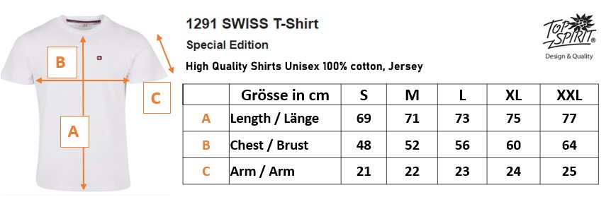 1291SWISS T-Shirt Special Edition mit Stick