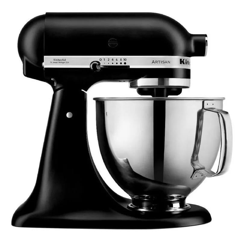 Batedeira Stand Mixer Artisan Matte Black 220v Kitchen Aid