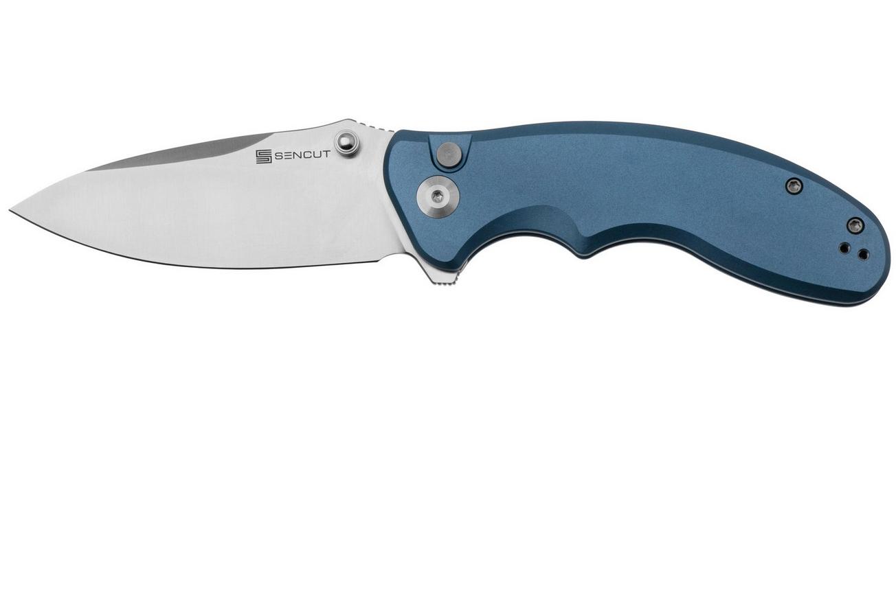SENCUT Cybrix S23098A-4 Satin 9Cr18MoV, Blue Aluminium zakmes
