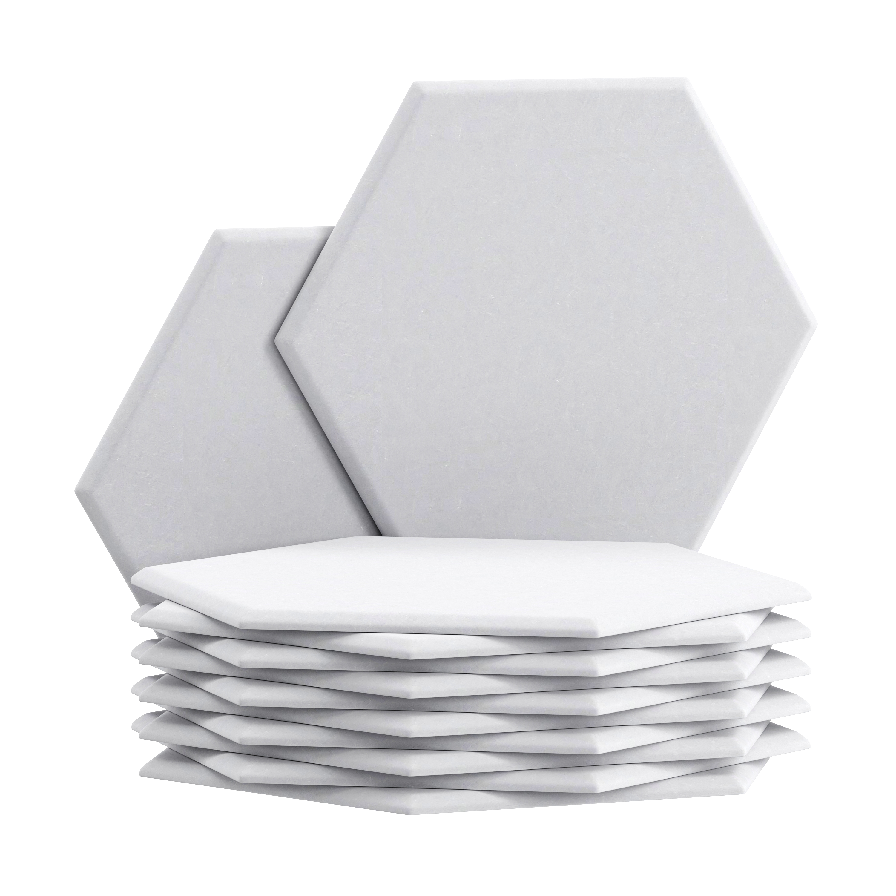 Akustikplatte sechseckig 12er Set 36 x 30 cm weiss