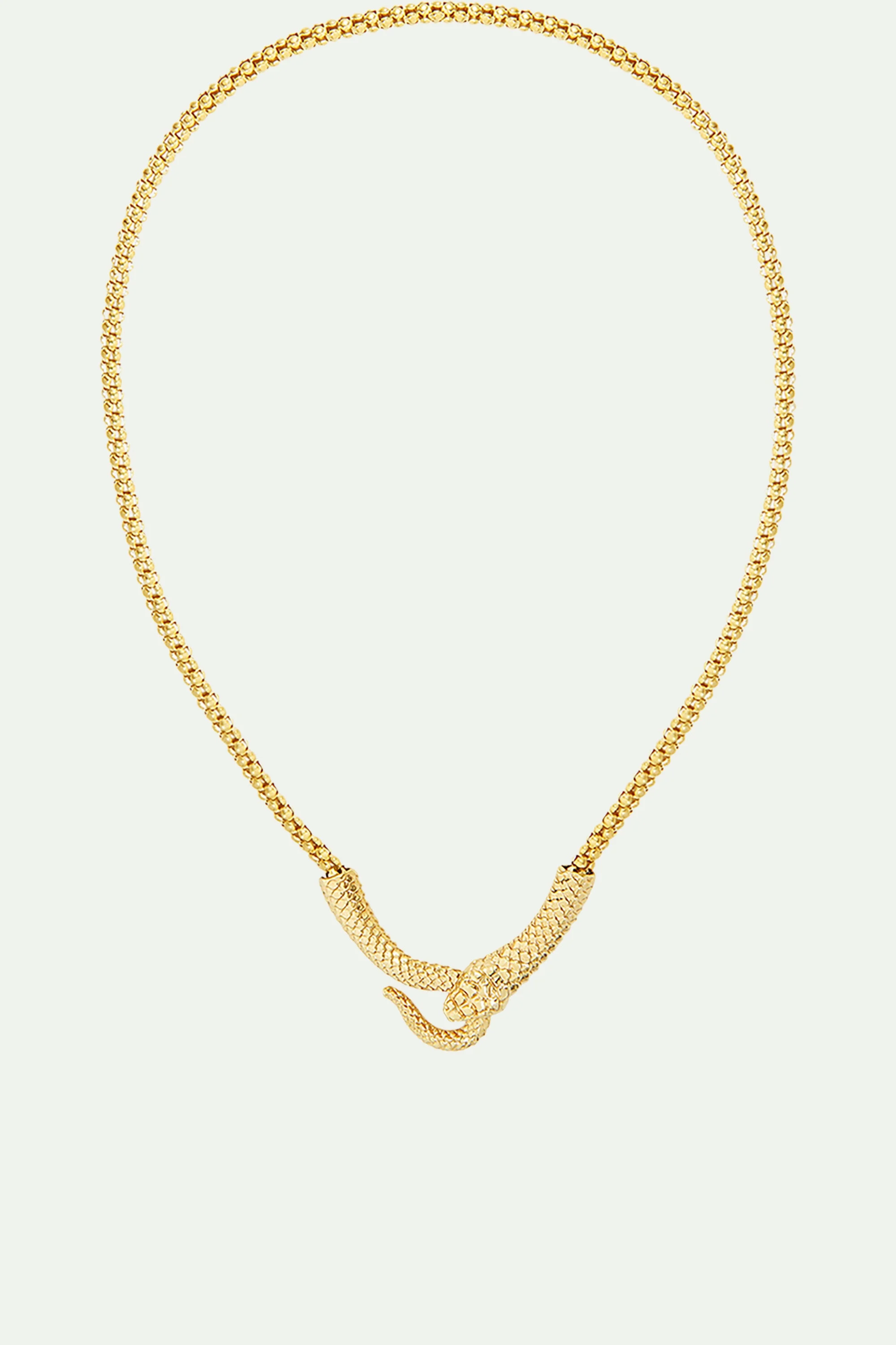 Collier ras de cou cobra égyptien | Jaune