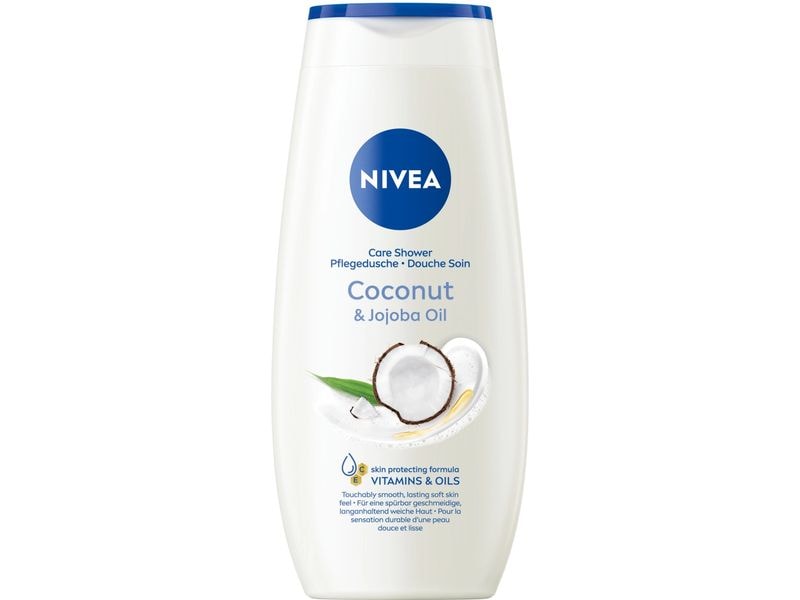 NIVEA Pflegedusche Coconut und Jojoba Oil 250 ml Milde Duschcreme mit natürlichem Jojoba-Öl und zartem Kokosnuss-Duft