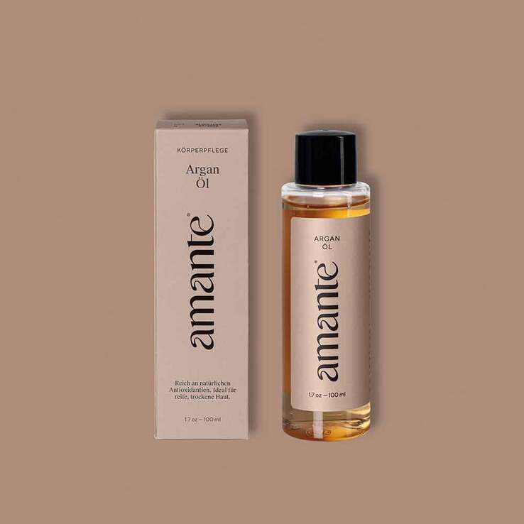 Arganöl 100% rein Hautpflegeöl Amante, 100 ml