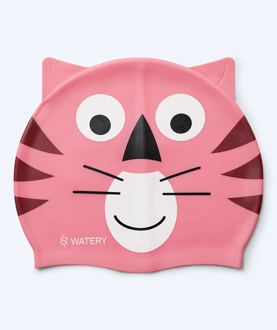 Watery badehætte til børn - Dashers - Tiger (Lyserød)