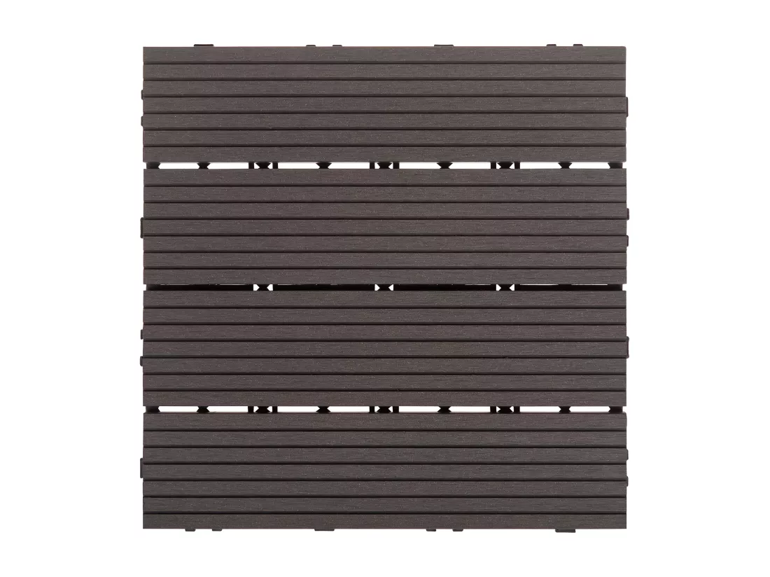 Caillebotis ATELETA Composite bois-plastique (WPC) Gris graphite