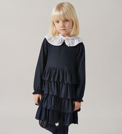 MarMar Kleid - Rib - Disan - Dark Nacht m. Glitter