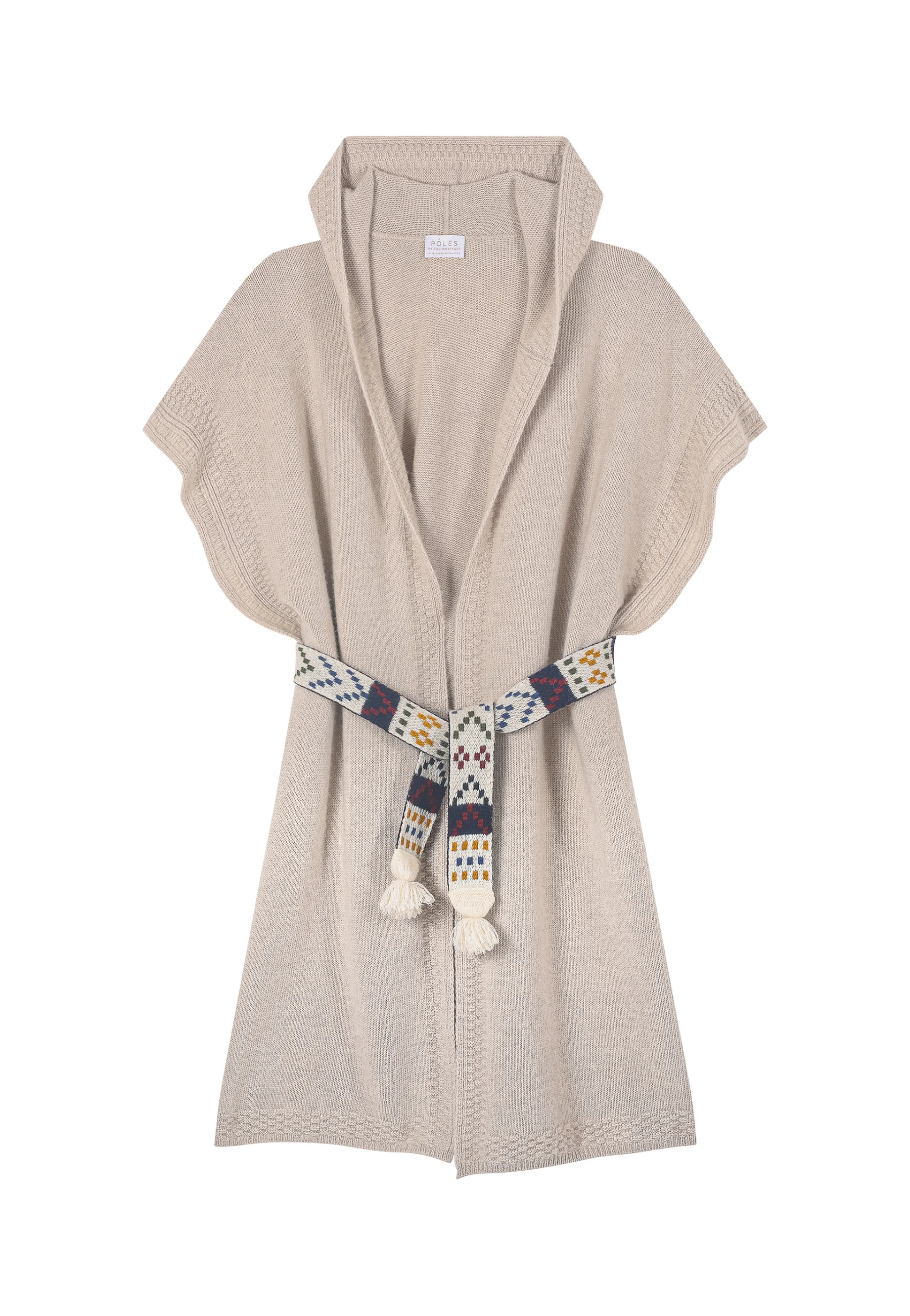 VENUS - Longue tunique sans manches | Beige