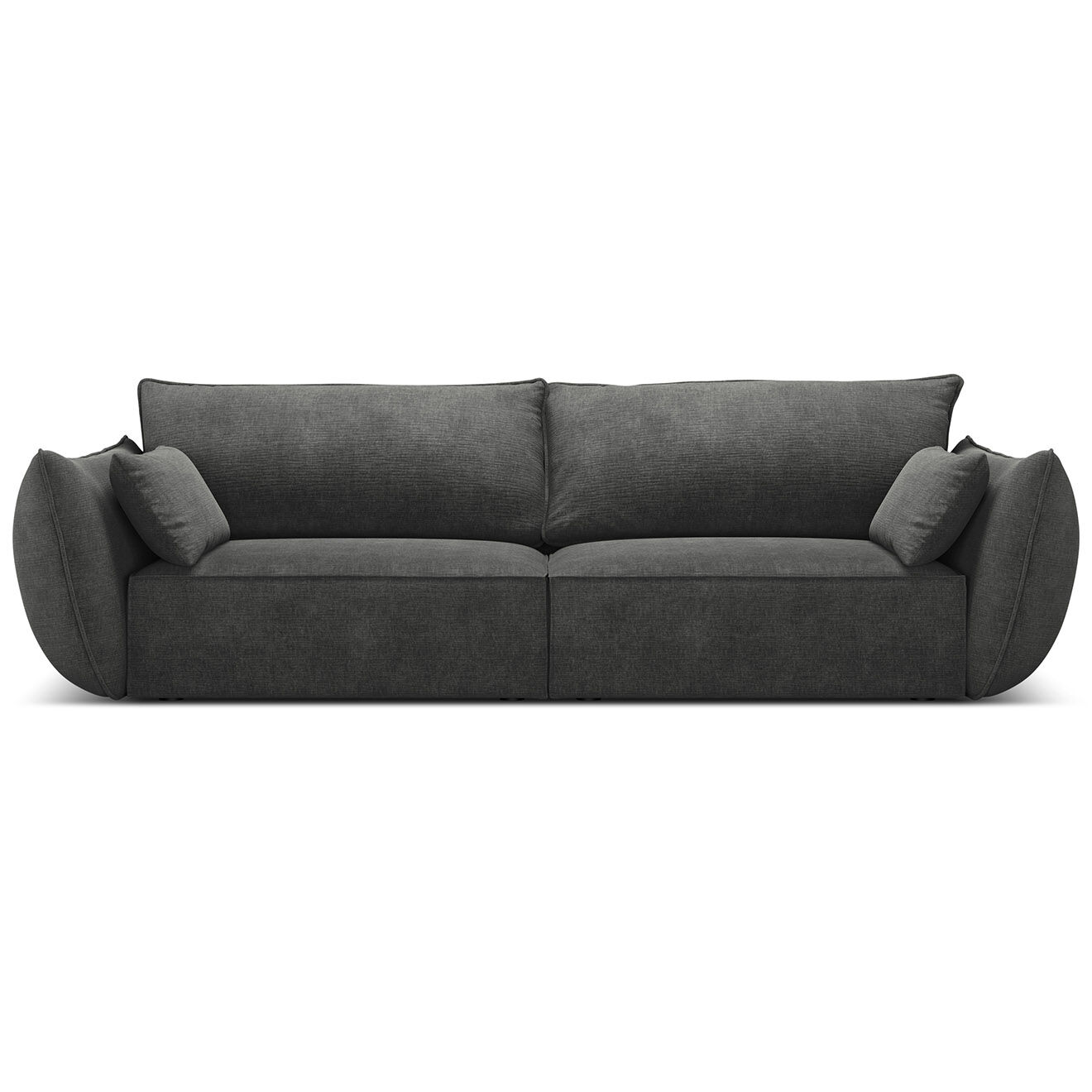 Mazzini Sofas Canapé Vanda 3 Places gris - 208x100x85 cm