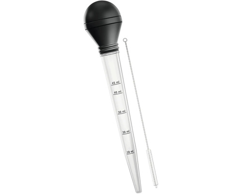 ARKA Multi-pipet 50 ml voor vloeistoffen, levend voer etc. met reinigingsborstel