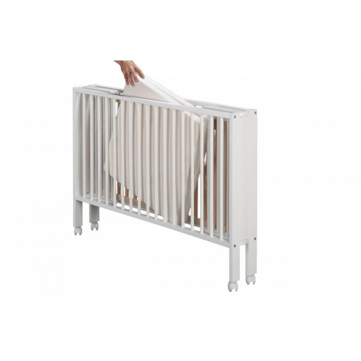 Lit Bébé Tissi Hêtre Massif