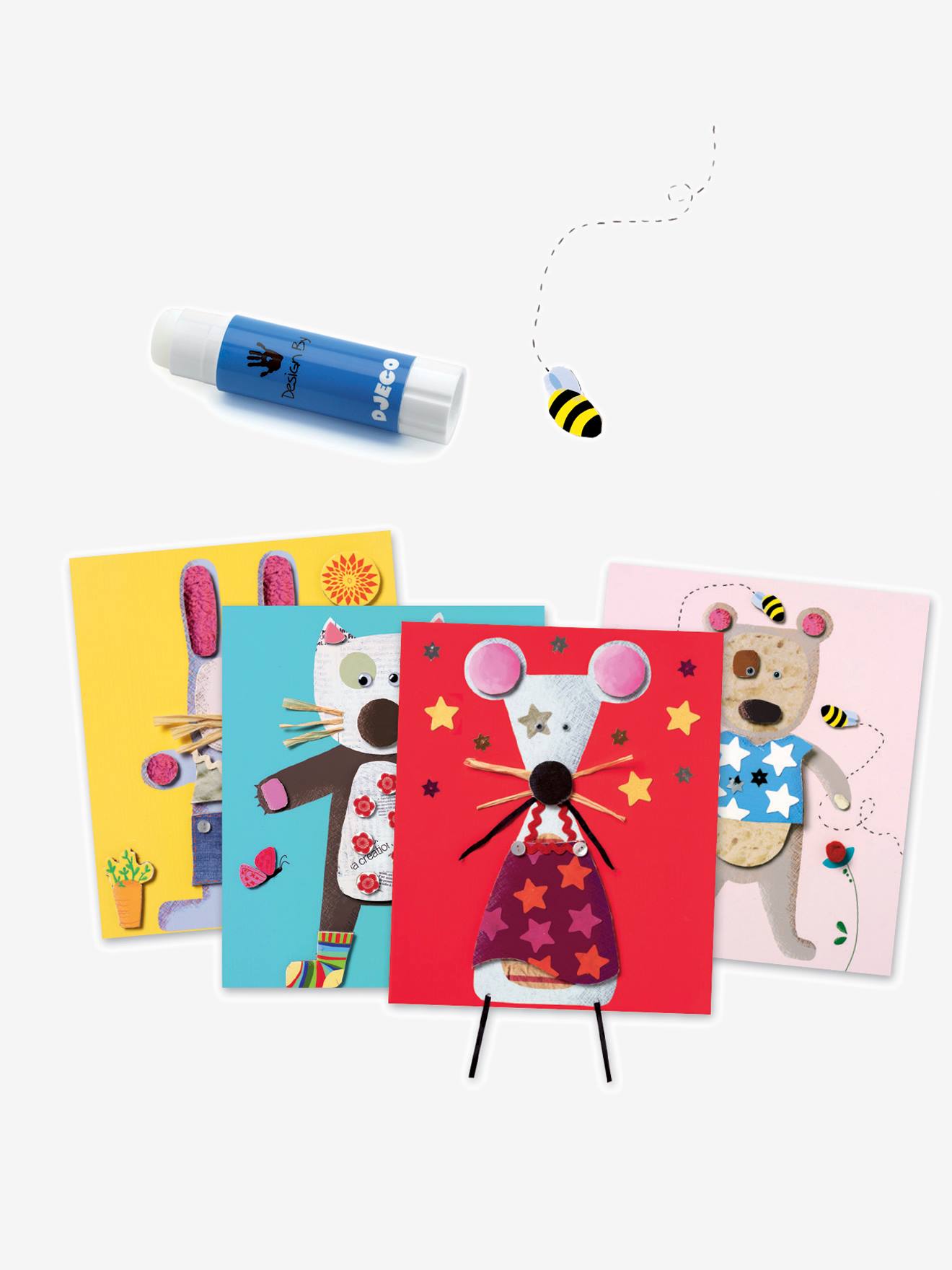 Colagem infantil multicolorida DJECO
