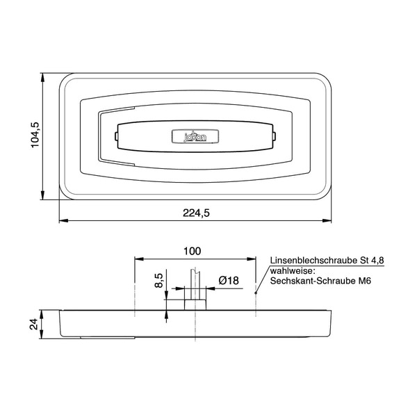 LED-Multifunktionsleuchte - 9-32 V - Rot