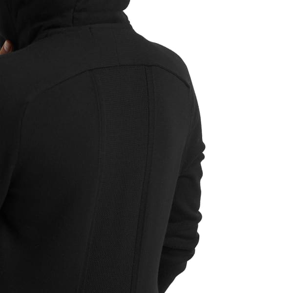 Veste polaire ICEBREAKER W ZONEKNIT LS ZIP HOODIE BLACK