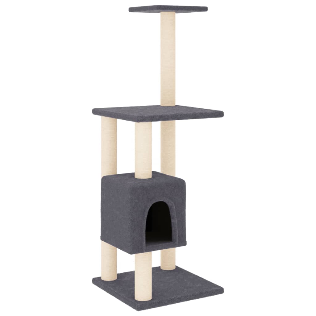 Arranhador para gatos Vidaxl de tamanho médio com dois andares