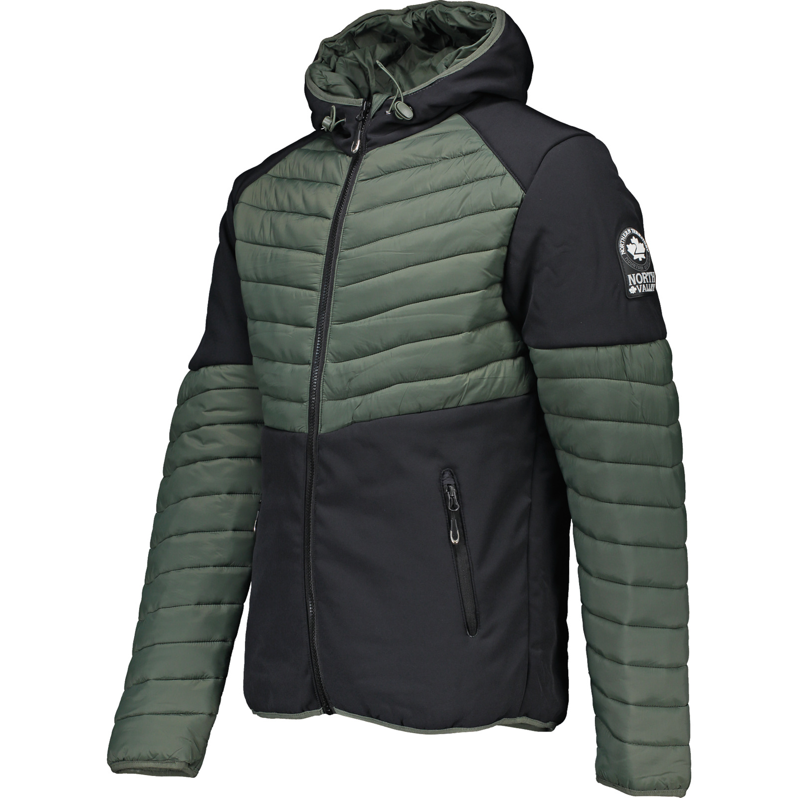 North Valley Herren-Hybridjacke Lenny M, olive