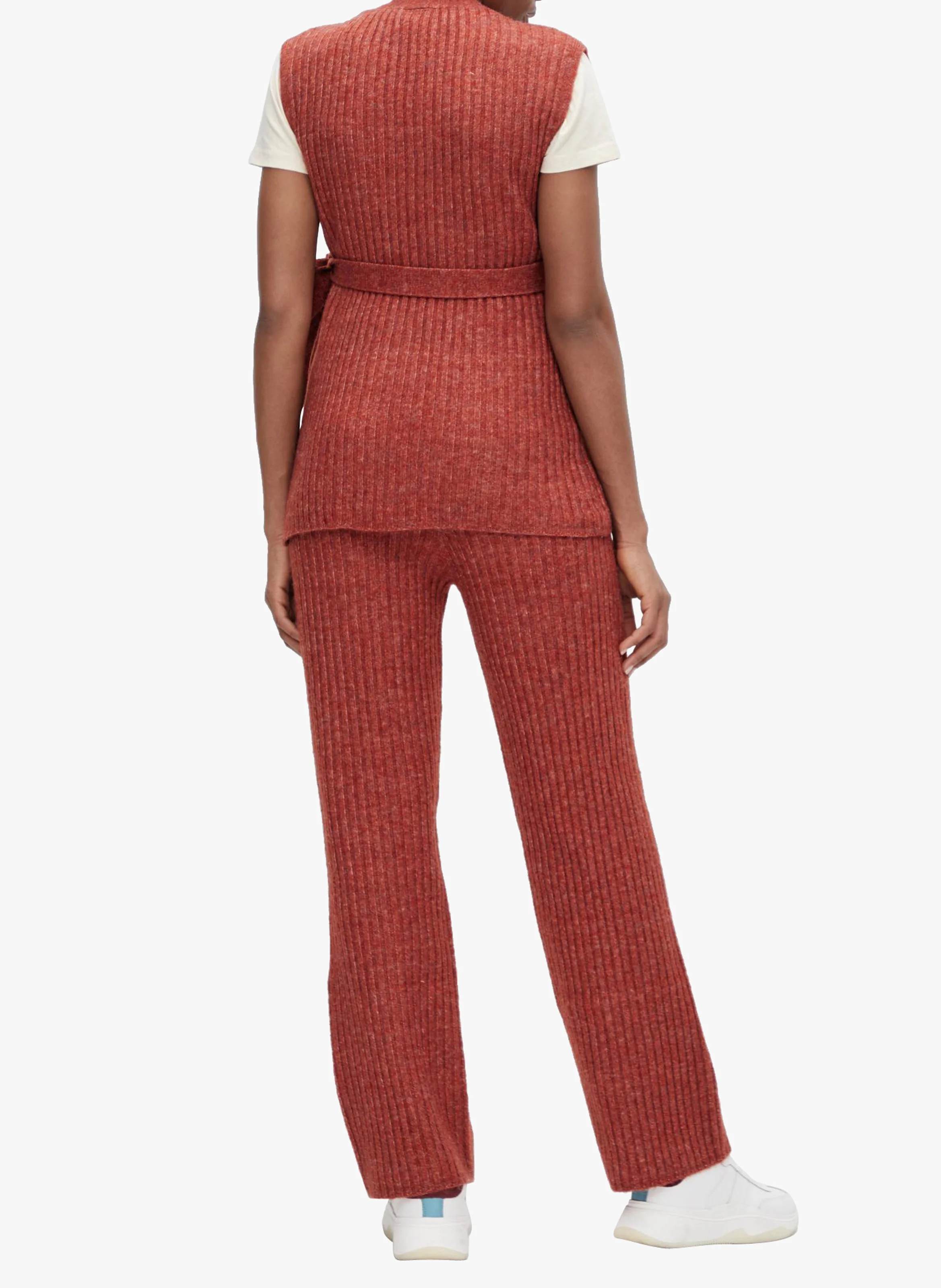 Pull de grossesse sans manches | Marron