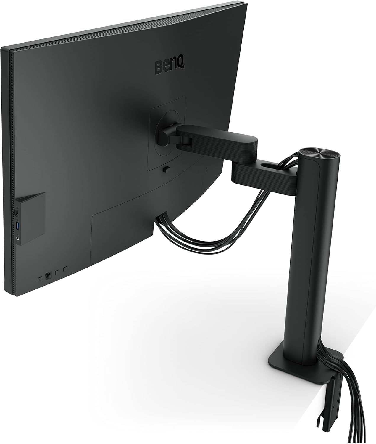 BenQ PD3205UA Écran 32 Pouces Ergo Arm 4K, UHD, sRGB, Rec.709, HDR10, IPS, technologie AQCOLOR, USB-C, Calibré en Usine, Hotkey Puck G2, KVM, Mode Couleur, DualView, Gris