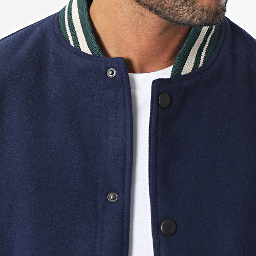 Veste Teddy Bleu Marine