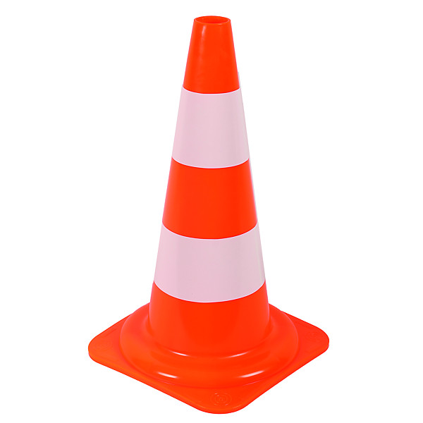 Cône de signalisation non lesté 50 cm
