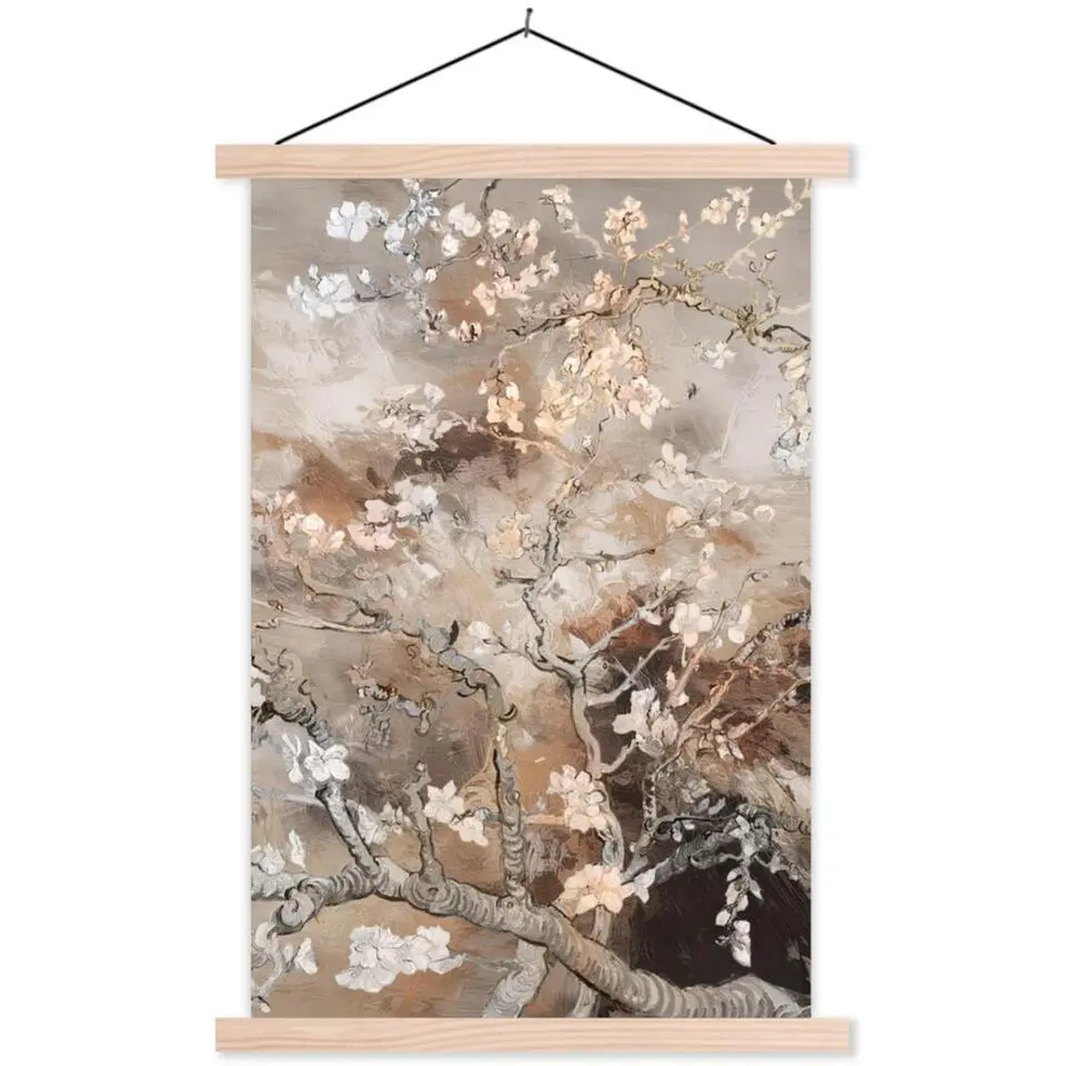MuchoWow - Schoolplaat/ wandhanger - Amandelbloesem - Kunst - Van Gogh