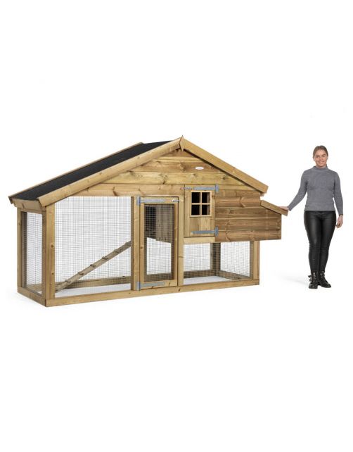 Voldux Dierenverblijf Romy Rechts - Dierenverblijf - 300x90x160 cm Naturel