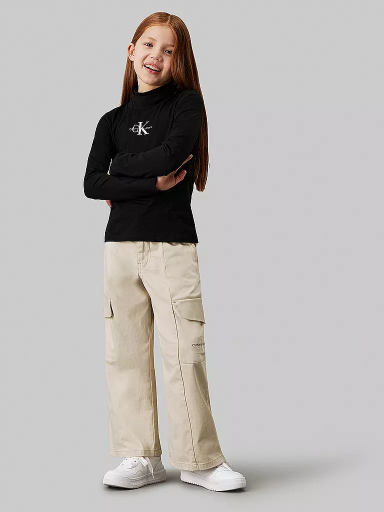 CALVIN KLEIN JEANS Mädchen Cargohose beige