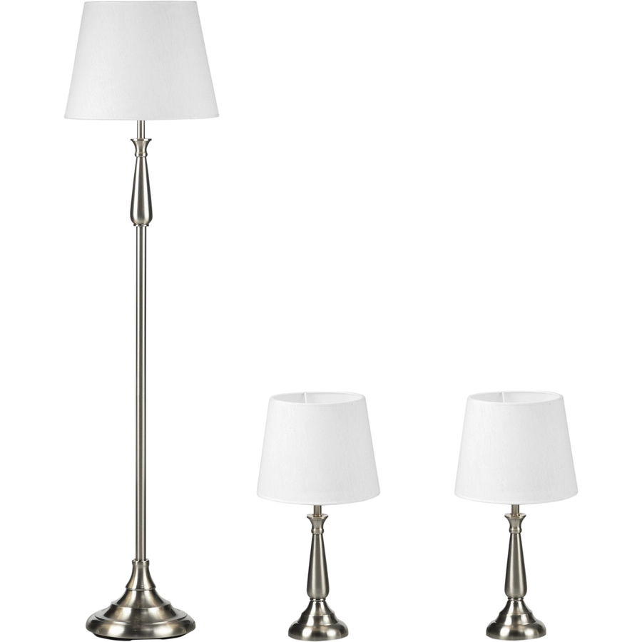 HOMCOM Stehlampen-Set mit E37 Fassung weiß